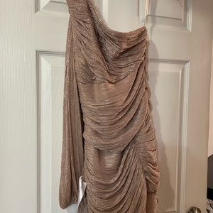 One shoulder cocktail dress